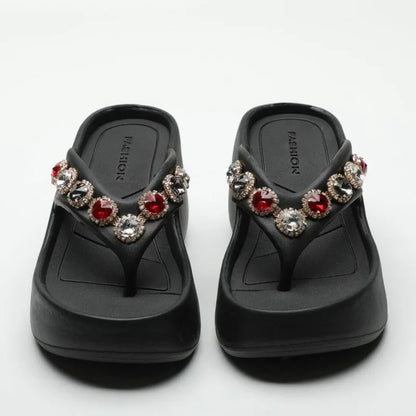 Woman Slippers Flip Flops Slides on Beach Sandals Waterproof Stylish Shoes for Women Top Designs Shoe Clappers Summer Sale