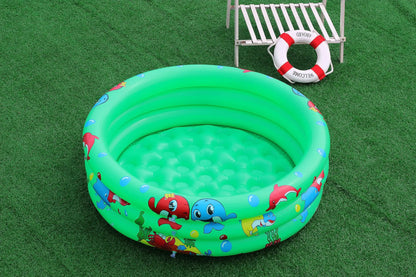 Reusable Inflatable Swimming Pool Double Layer Garden Portable Thickened For Kids Water Toys Party Round Indoor Outdoor Paddling