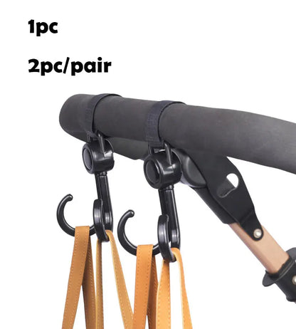 1/3pcs Baby Bag Stroller Hook Pram Rotate 360 Degree Rotatable Cart Organizer Pram Hook Crochet Stroller Accessories