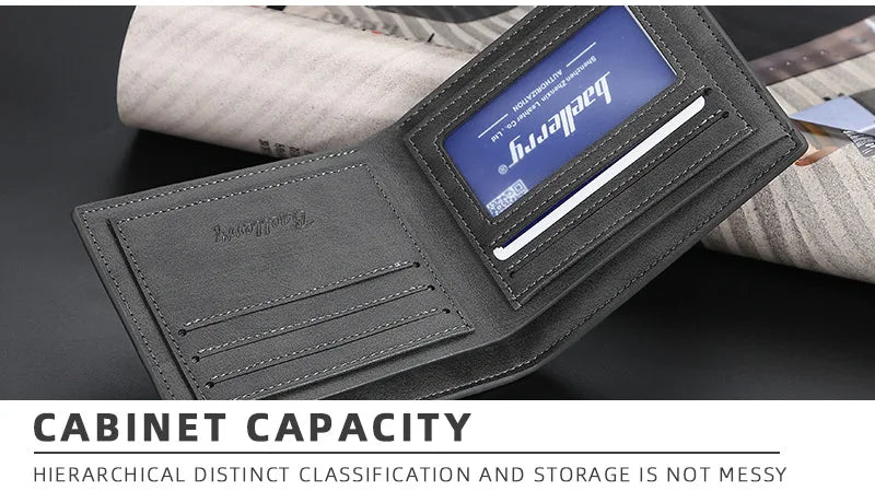 2025 New RFID Blocking Men Short Wallet Man Vintage Leather Wallet Male Handmade Billfold Coin Purse High Quality Business Purse