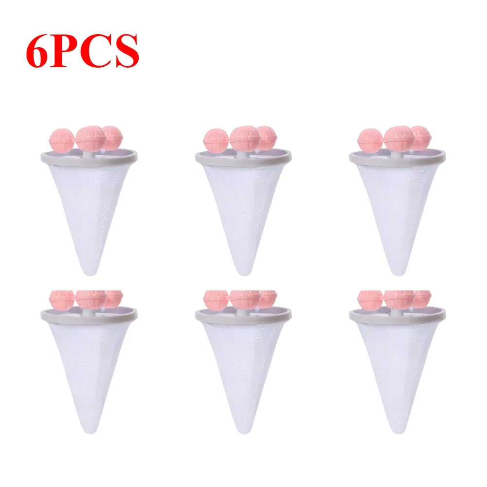 1-10pcs Washing Machine Filter Net Floating Lint Filter Mesh Bag Reusable Pet Hair Catcher Remover Laundry Cleaning Tool