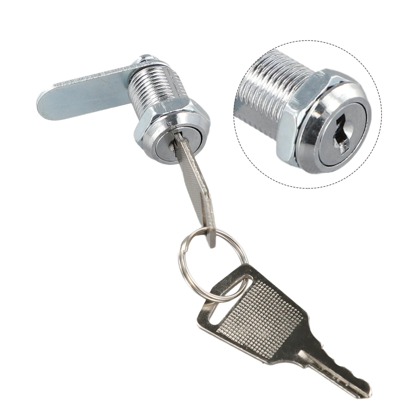 With 2 Key Drawer Lock Locks Hardware Security Furniture Lock Security Locks Stainless Steel Cabinet Mailbox Lock