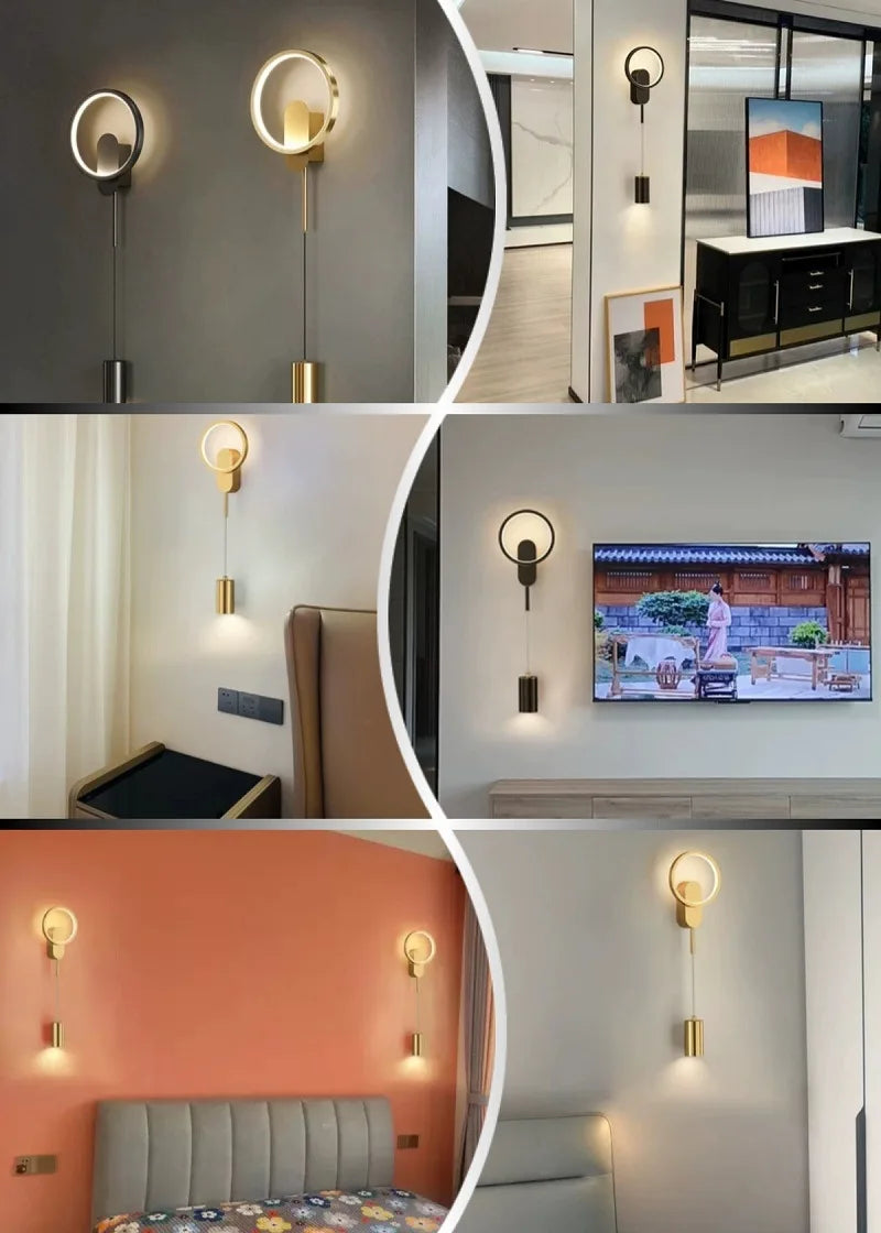 Modern LED Wall Lamp Minimalist Led Light Bedroom Bedside Wall Sconces Living Room Home Indoor Lighting Decorative Lamps