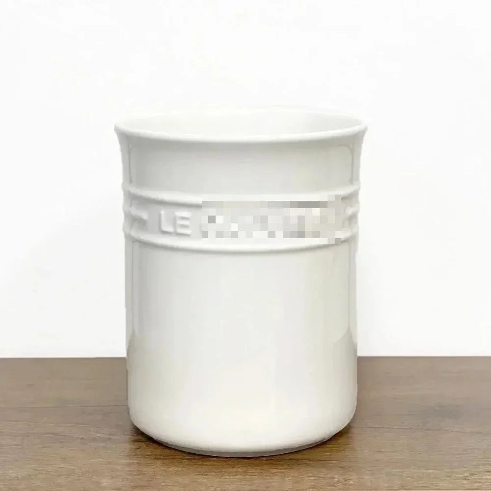 Kitchen Utensil Holder Countertop,Ceramic Storage Organizer,Cooking Tool Caddy Canister,Porcelain Tableware Container Jars Boxes