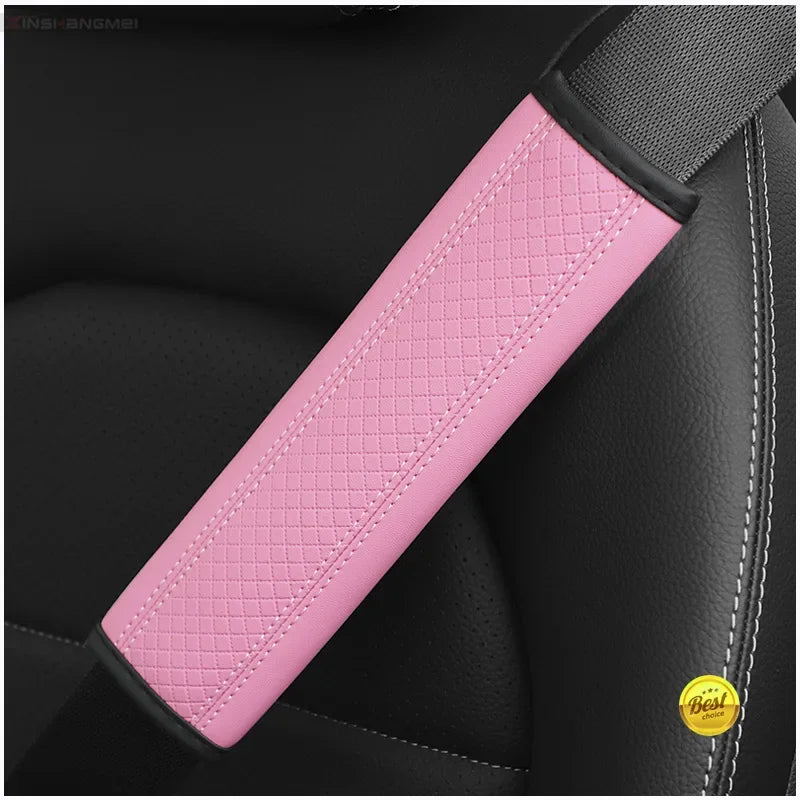 Car accessories seat belt PU Leather Safety Belt Shoulder Cover Breathable Protection Seat Belt Padding Pad Auto Interior Access