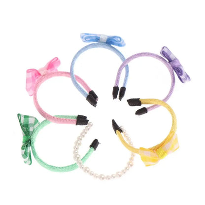 Fashion 1/12 Dollhouse Accessories Doll Bow Headband ob11 Handmade Dolls Boutique Decorations DIY Doll Hair Accessories