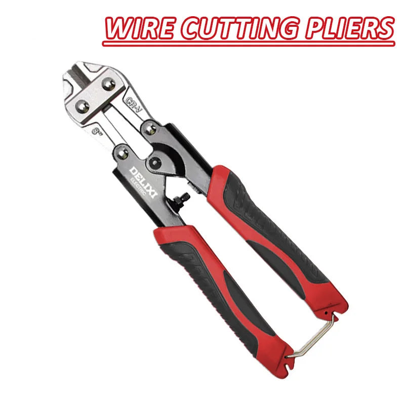 DELIXI ELECTRIC Rebar Pliers Wire Cutters Wire Breaker Scissors Multi-functional Labor-saving Wire Shears Cutting Wire Pliers