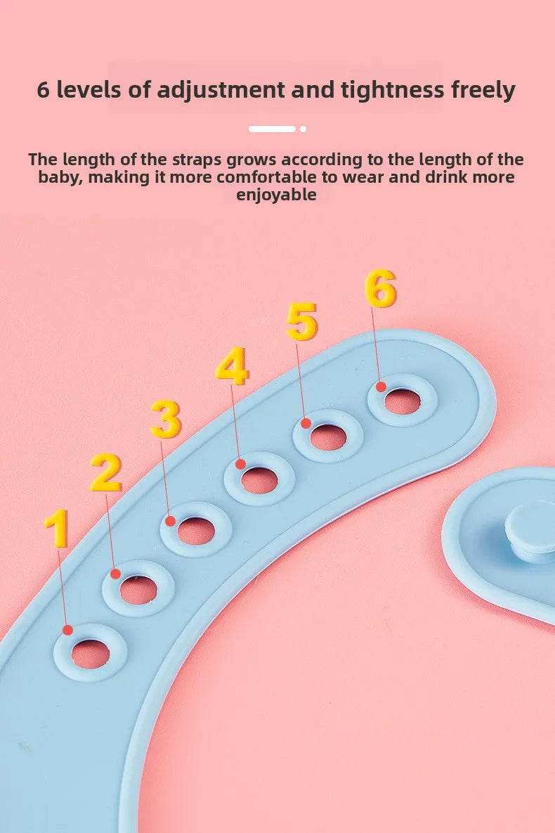 Eating Enlarged and Widened Bib Waterproof Silicone Super Soft and Light Feeding Complementary Food Children's Bib Saliva Pocket