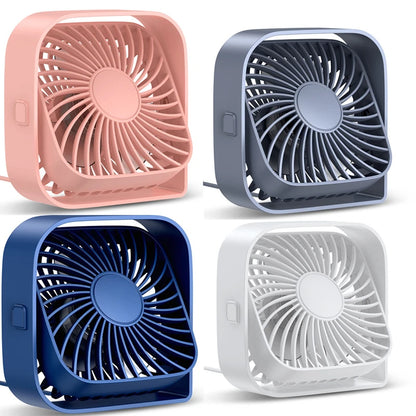 Mini Portable Fan USB Desk Fan Table Strong Airflow &Quiet Operation 3 Speed Wind 360° Rotatable Standing Fans For Room