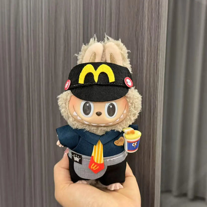 Labubu Doll Costume Set 15-17cm Cartoon Cute Dressing Up, Climbing Clothes Skirt Labubu Costume Accessories Replacement Props