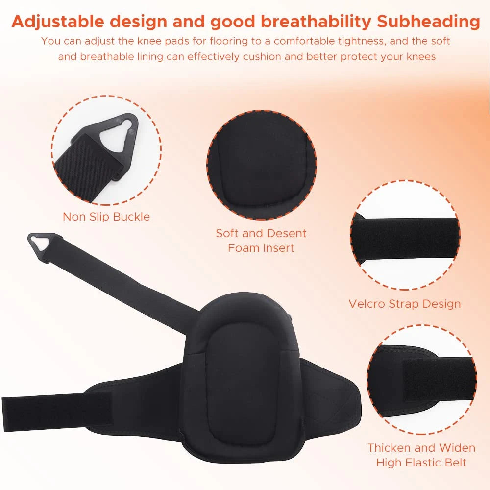 Knee Pads for Work,Construction Knee Pads for Men,Heavy Duty Comfortable Anti-slip Foam Gel Knee Pads for Gardening Flooring