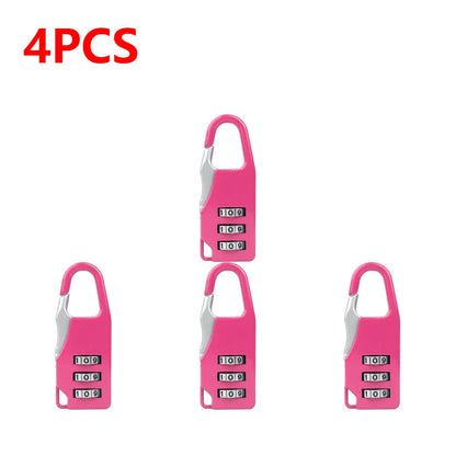3 Digit Number Combination Pad Lock Padlock Outdoor Waterproof Lock Suitcase Luggage Security Coded Lock Zinc Alloy Code Lock