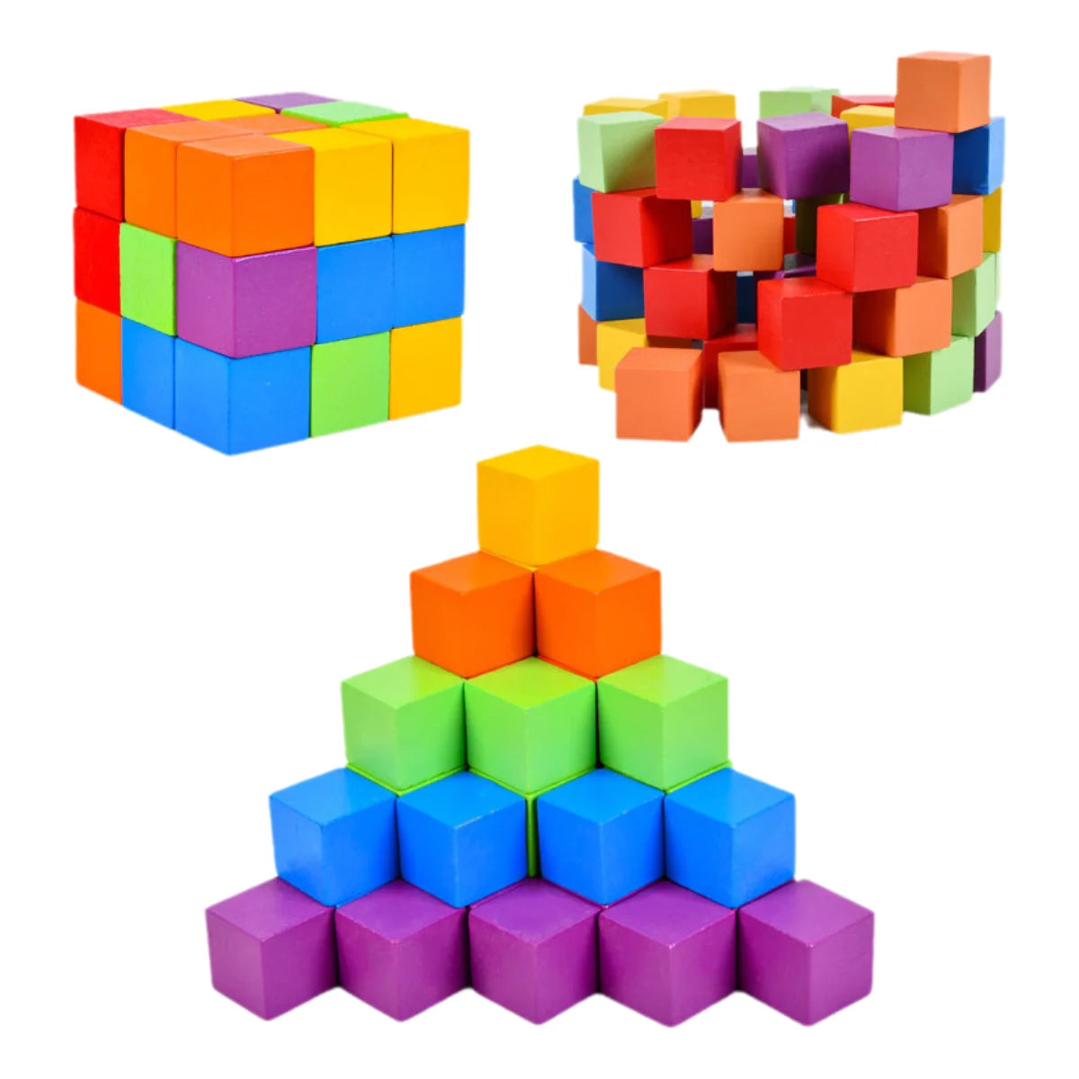 Educational Wooden Building Blocks Set for Kids Double Against Blocks Arithmetic Learning Game Puzzle Toy Ideal for Cognitive