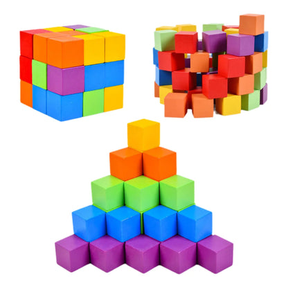 Educational Wooden Building Blocks Set for Kids Double Against Blocks Arithmetic Learning Game Puzzle Toy Ideal for Cognitive