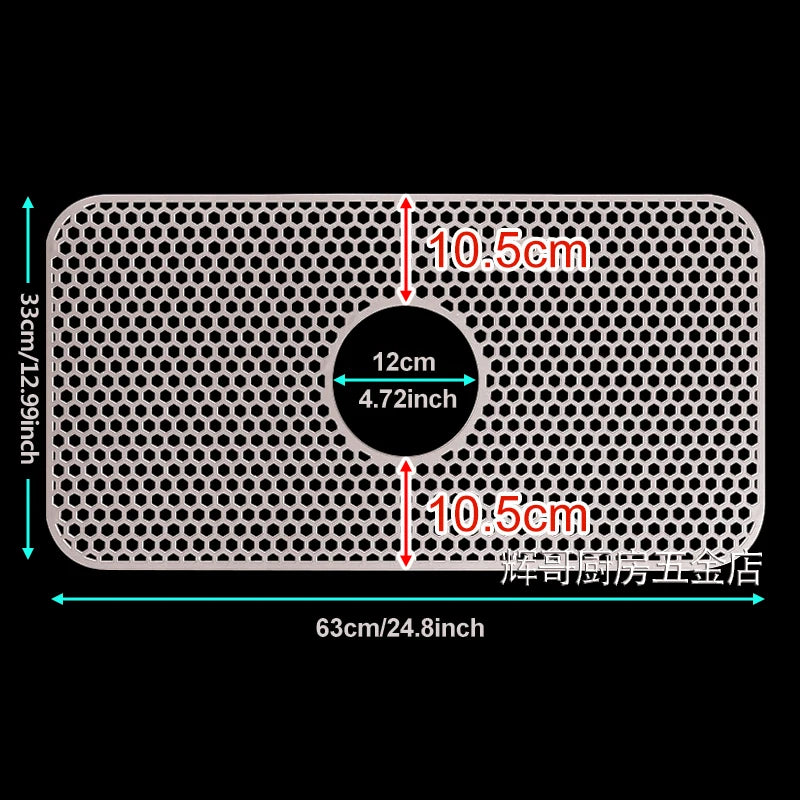 Sink Protectors for Kitchen Sink,Sink Mat,Grid Silicone Kitchen Sink Mat for Bottom of Stainless Steel Sink,Heat resistant mat