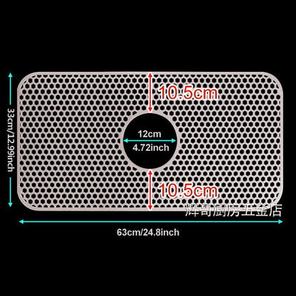 Sink Protectors for Kitchen Sink,Sink Mat,Grid Silicone Kitchen Sink Mat for Bottom of Stainless Steel Sink,Heat resistant mat