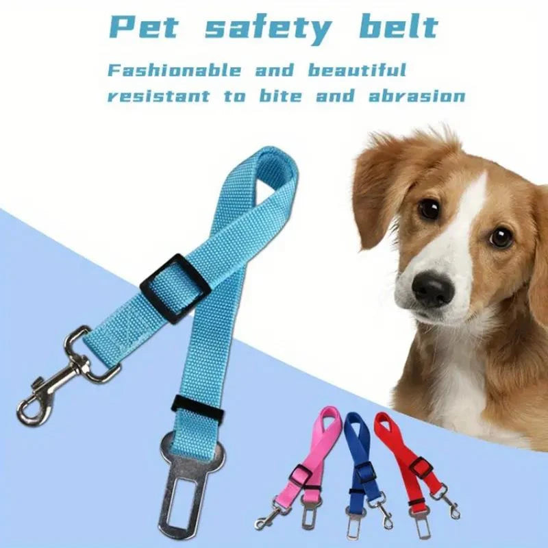 Top-grade Pet Car Safety Belt Dogs Cats Safety Belt Reflective Line Adjustable Seat Belt Length Suitable Any Dog Traction Collar