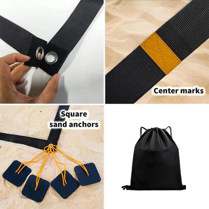 Beach Volleyball Lines Heavy Duty Court Boundary Lines Portable Sports Supplies Reusable Outdoor Play Accessories For Daily