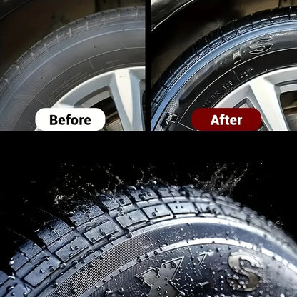 Tire Shine & Plastic Repair Paste - Removes Scratches/Oxid, Restores Shine for Tires/Trim with UV Protect, 5-Min Fix