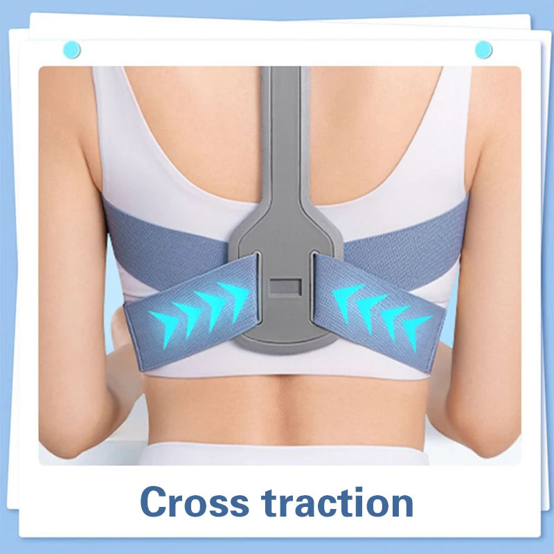 Posture Corrector Upper Posture Brace For Support Providing Shoulder-Neck-Back Relief Pain Adjustable For Men And Women