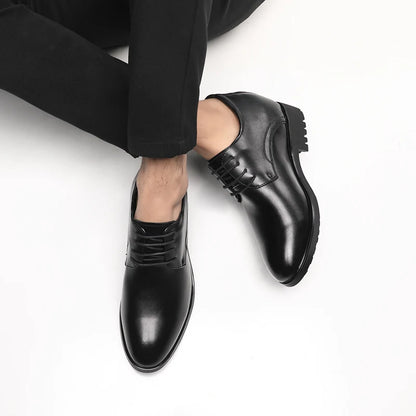 Banquet Inner Increase Men Shoes Invisible Elevator 10cm Black Height Increasing Formal Leather Shoes Business Men Wedding Shoes