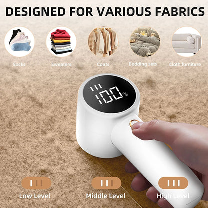 Electric Lint Remover Type-C Rechargable Clothing Fluff Remover Household Coat Sweater Hairball Trimmer Clothing Organizing Tool