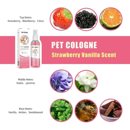 100ml Cruelty-Free Pet Perfume Odor Eliminator Cologne Spray Scented Private Label Calm Skin Deodorizing for Dog Cat