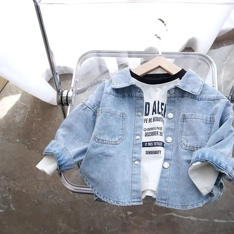 Spring Children's shirts 100% Cotton Casual  Blouse Summer Striped Shirt Korean Baby Long Sleeve Tops Boys Shirts Girls Blouses