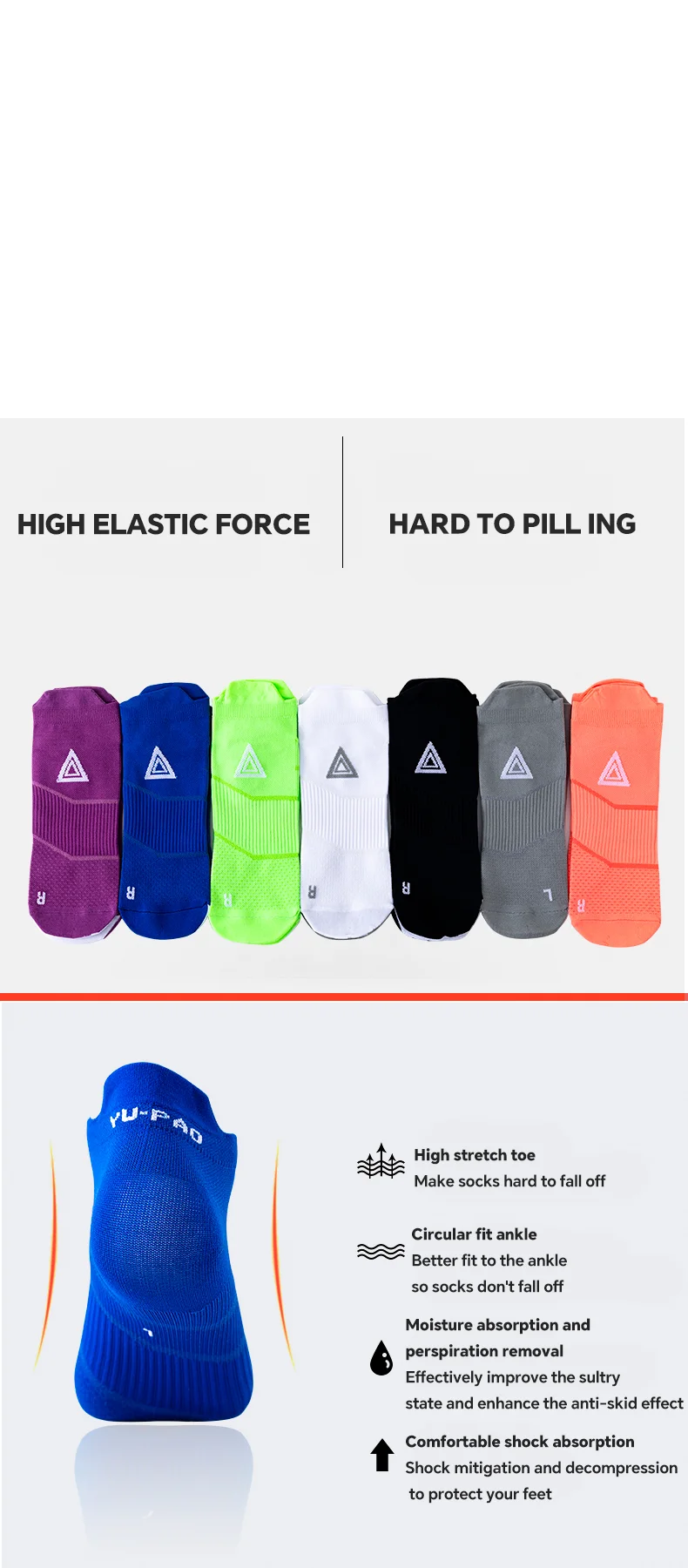 Professional Sports Socks Four Season Quick Drying Running Socks Thin Marathon Socks Deodorant Couple Socks