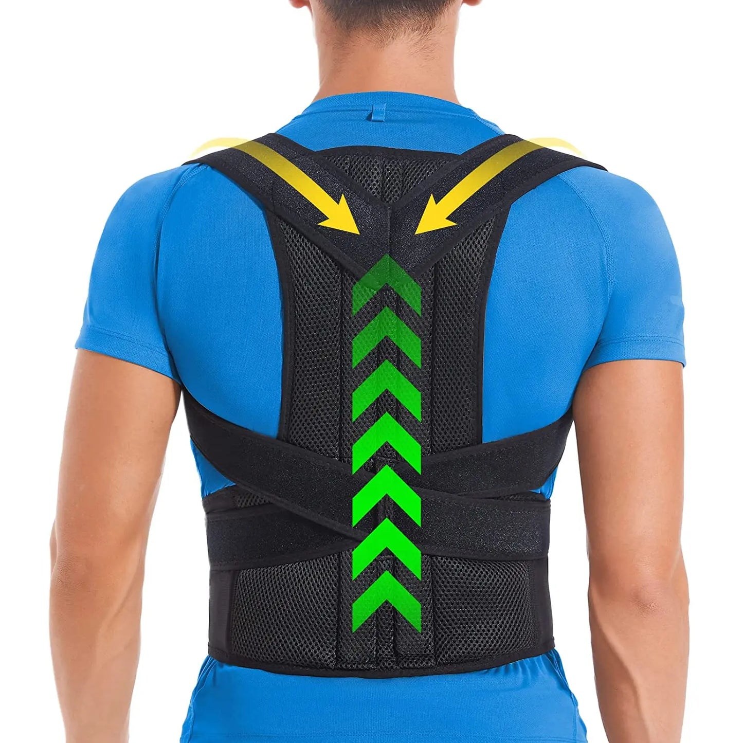 Back Posture Corrector for Upper and Lower Back Pain Relief,Adjustable Fully Back Support Improve Back Posture, Lumbar Support