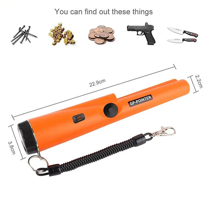 Metal Detector Professional Waterproof Handheld  Handheld  360° Scanning Unearthing Treasure Finder with High Sensitivity