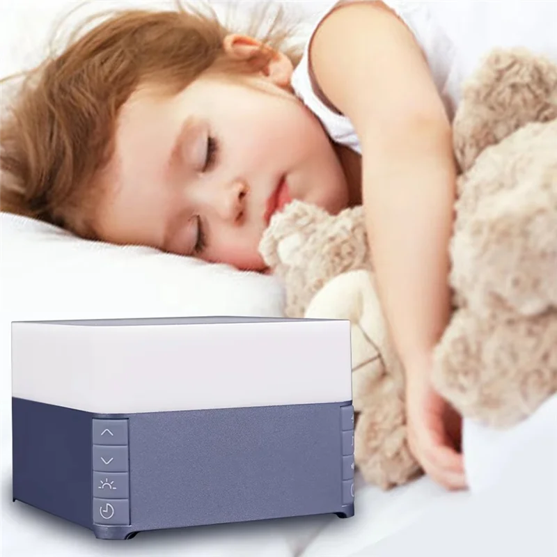 DIGIT-White Noise Machine Baby Audlt Sleep Aid 39 Songs Soothing Sounds With Soft Night Light Timer Noise Player