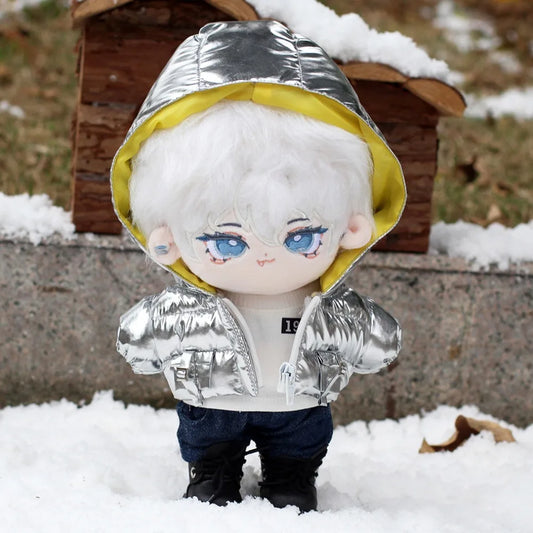 20CM Cotton Doll Jacket Cotton Jacket Without Attributes Cotton Doll Hooded Winter Clothes Doll Clothes
