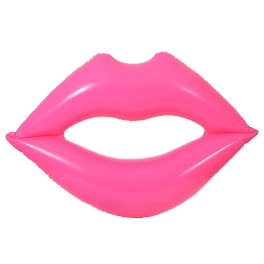 Red lip swimming ring Inflatable pool flash swimming ring swimming tool pool lifebuoy swimming pool float adult pool
