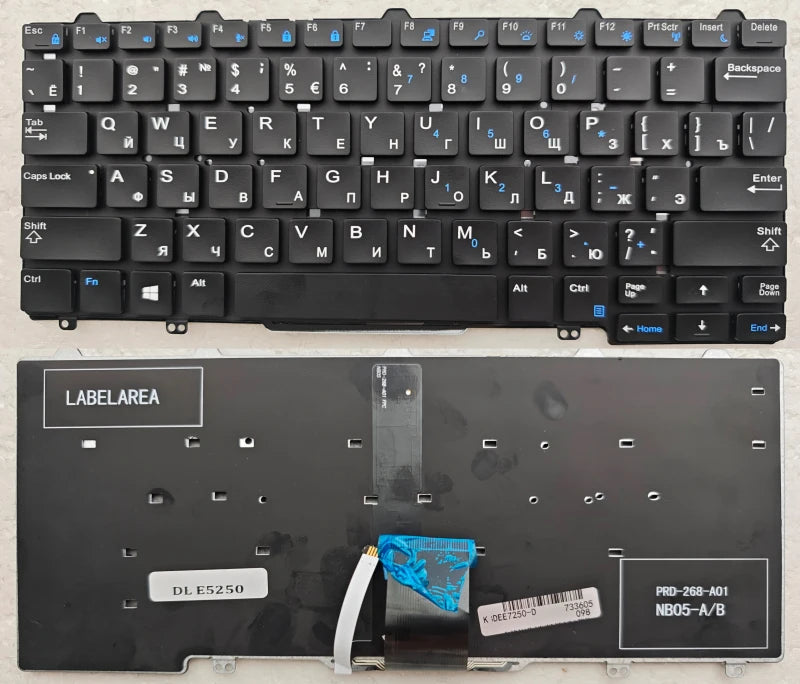 US Laptop Keyboard For DELL Latitude  7350 E7250 3150 3160 3165 12-5000 5280 5290 5250 Latitude 7280 7380 E5250 E7270 E5270