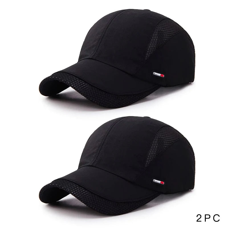 Summer Outdoor Sports Quick-Drying Mesh Baseball Cap Yuda Men Cap Simple Solid Color Hat
