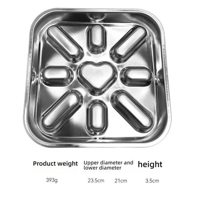 Stainless Steel Slow  steel slow food bowl for dogs, feeding basin for cats, anti choking and anti overturning bowl Pet supplies