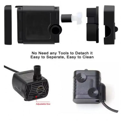 Water Pump Pet Cat Water Fountain Anti-dry Burning Motor Replacement for Cat Flowers Drinking Bowl Water Dispenser Pet Products