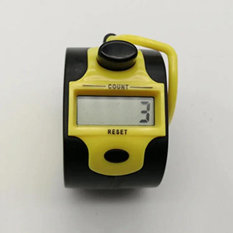 Electronic 5 Digit Number Counters Plastic Shell Hand Finger Display Manual Counting Tally Clicker Timer Soccer Golf Counter