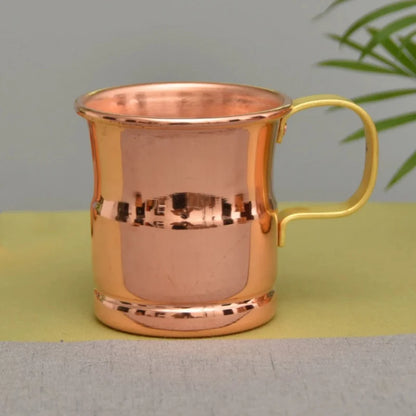 Handcrafted Beer Milk Mug Weave Handle Thickened Moscow Water Mule 360ML Breakfast Cup Drinkware Tableware Pure Copper 1 PCS