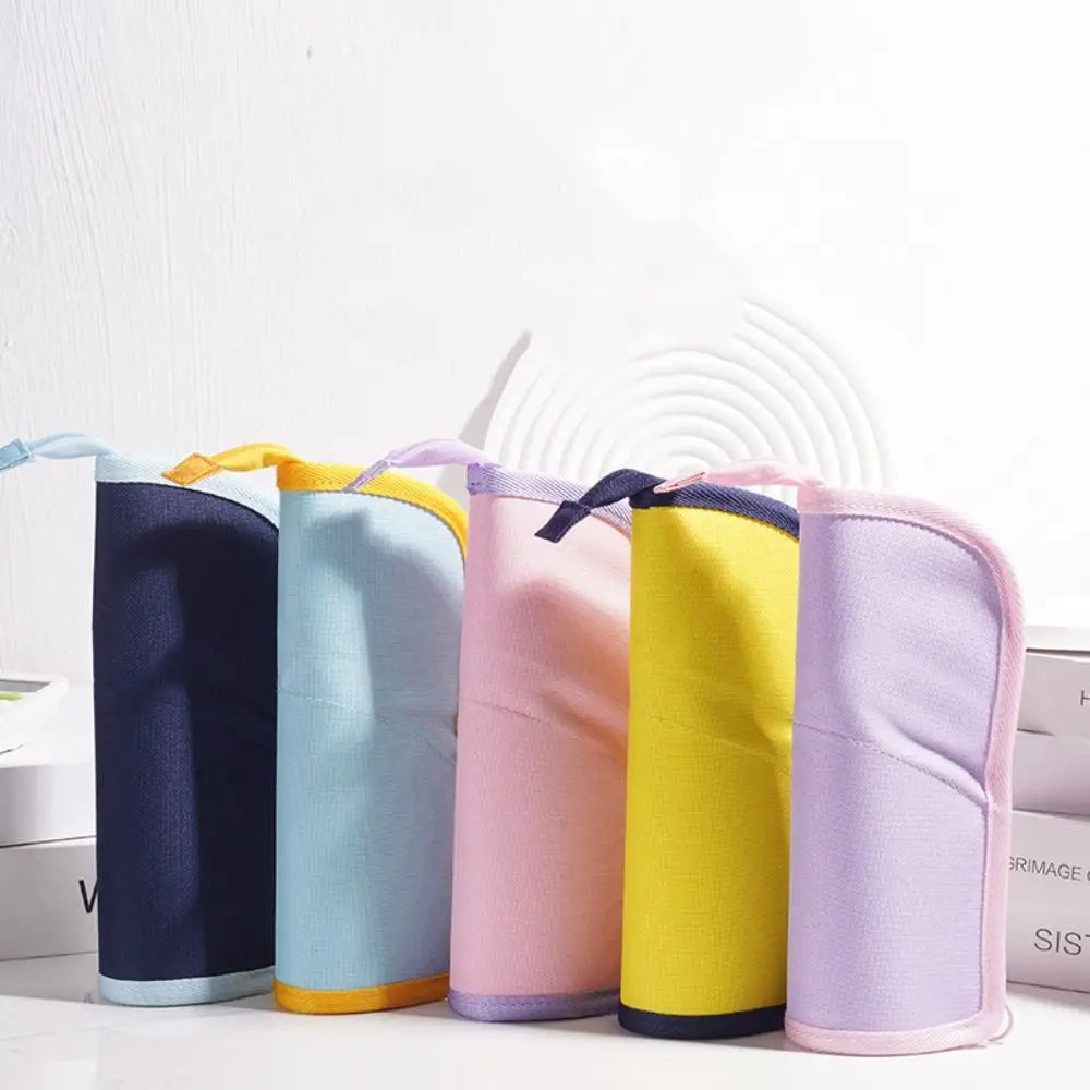 Student Supplies Folding Pencil Case Creative Simple Stationery Bag Portable Stainproof Storage Bag Children