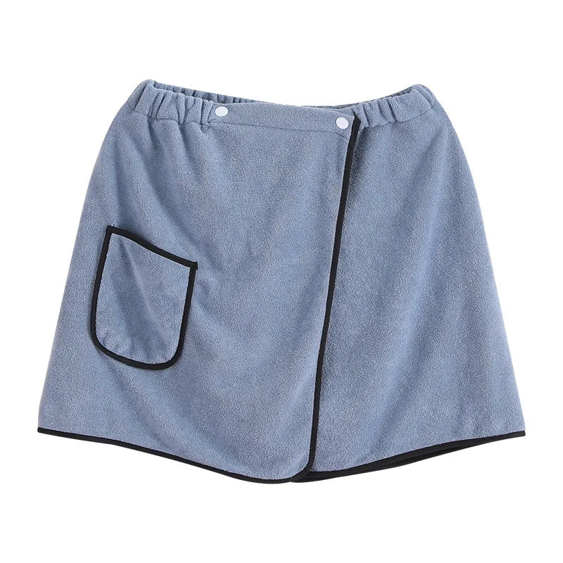 Men can wear a shower skirt soft skin absorbent quick drying bath towel wear and take off convenient bath home bath skirt beach