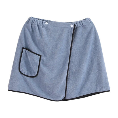 Men can wear a shower skirt soft skin absorbent quick drying bath towel wear and take off convenient bath home bath skirt beach