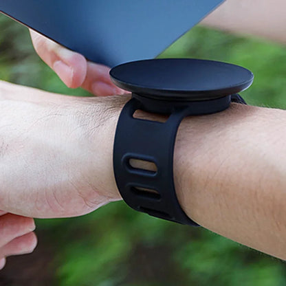 Double Sided Magnetic Phone Mount for Wrist Secure Hands Free Bracket Running Jogging Gym Fitness Driving Car Live Video Vlog