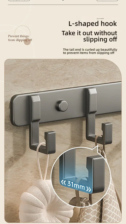 Hooks Over The Door 6 Hooks Clothes Coat Hat Towal Hanger Bathroom Organizer Rack By Hanger Holder Home Kitchen Accessories