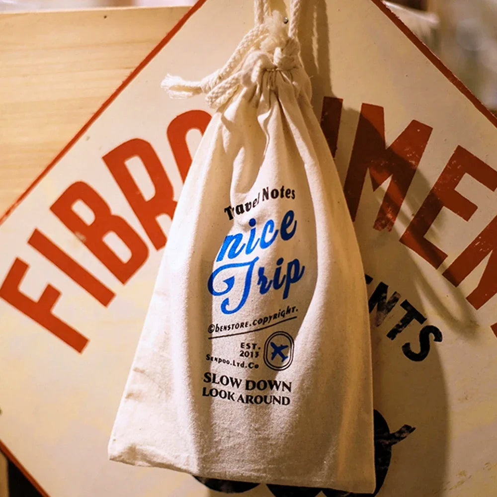 Fromthenon A6 A7 Loose Leaf Notebook Storage Bags Traveler Notebook Journal Storage Bag Planner Drawstring Stationery Supplies