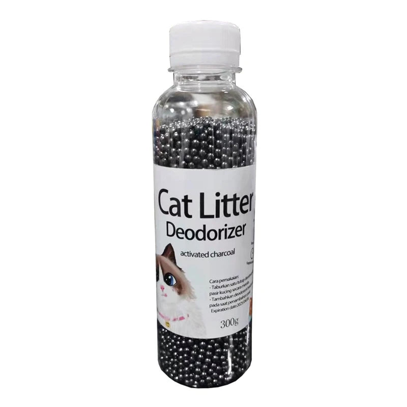 300G Kitten Toilet Cleaning, Cat Litter Deodorant Bead, Artifact Pet Odor Activated Carbon Absorbs, Cat Sand Stink