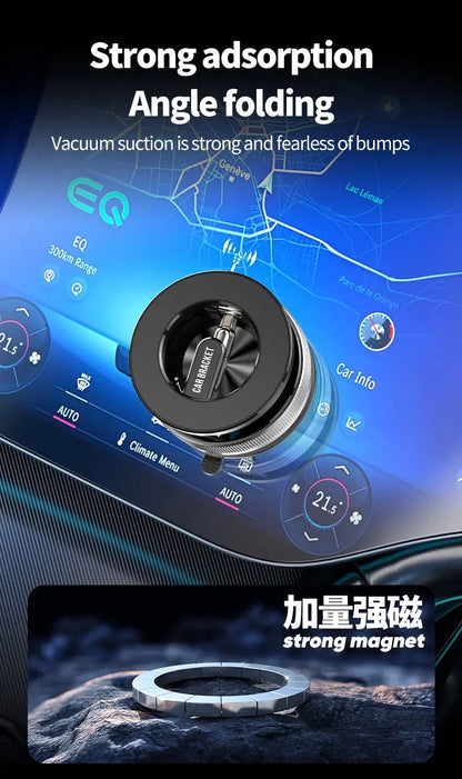 Magnetic Car Phone Holder Mount Vacuum, 360-degree Rotating for Iphone 15 14 13 12 Pro Max Phone Holders & Stands