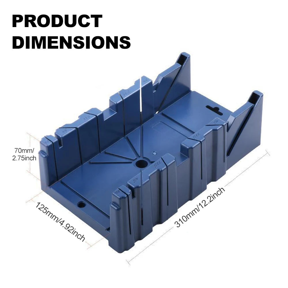 Multifunctional Woodworking Miter Saw Box Miter Saw Holder Saw Storage 45/22.5/90° Plastic Saw Box Medium Miter Saw Cabinet