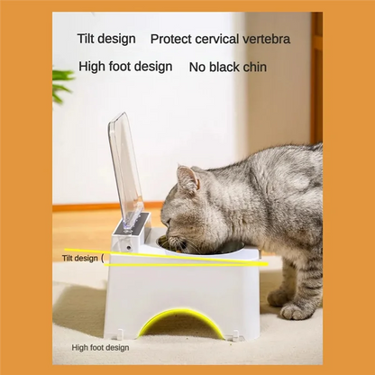 Smart Cat Bowl With Infrared Sensor Automatic Lid - Anti-Mouse Pet Feeder For Cats And Dogs Food Dispenser